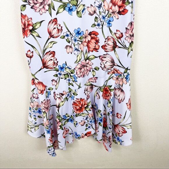 Maggy London Floral Sleeveless Midi Dress Size 2 - Picture 3 of 9